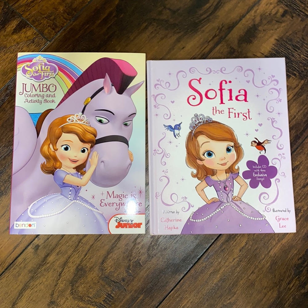 Disney Sofia The First Story & Jumbo Coloring & Activity Book